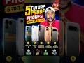 5 Future Proof Smartphones 🔥 जो 5 साल तक नहीं होंगे Slow 😱 #tech