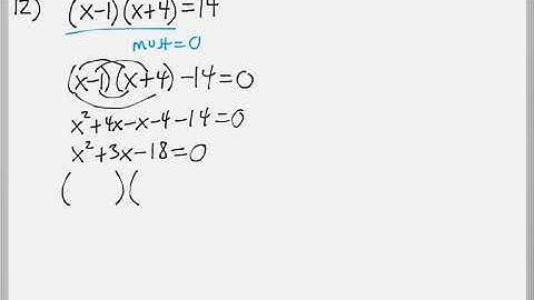 Math 119 : 6.5 #12 (Intermediate Algebra Tutorial : Polynomial Equations)