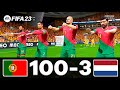 Fifa 23  messi ronaldo mbappe neymar all stars  portugal 100  3 netherlands