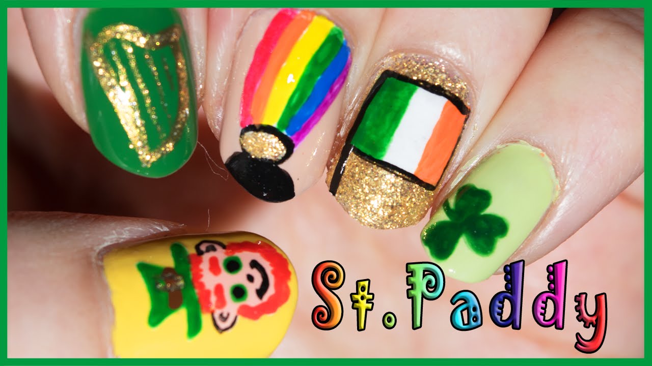 Rainbow Nail Designs for St. Paddy's Day - wide 4