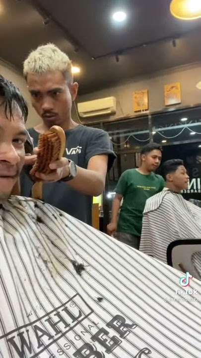 Nyanyi di barbershop ||Salah siapa ini dosa siapa || cover Andre (tragedi pengantin remaja)