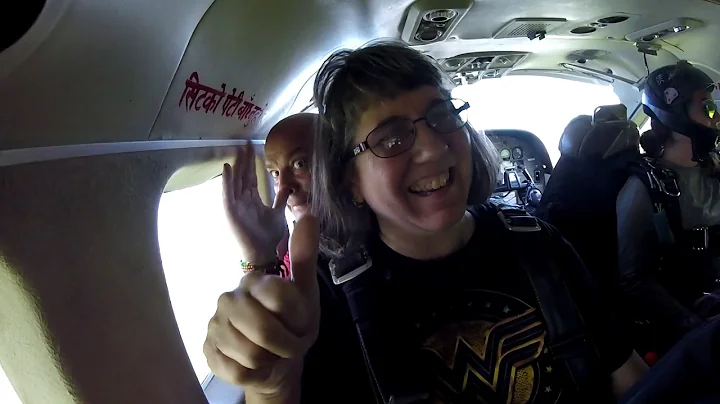 Sally Broaddus - Tandem Skydive at Skydive Indiana...