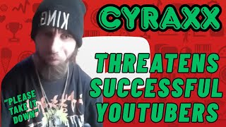 Cyraxx: Threatens YouTubers + Andy Ditch vs Pizza Delivery Men