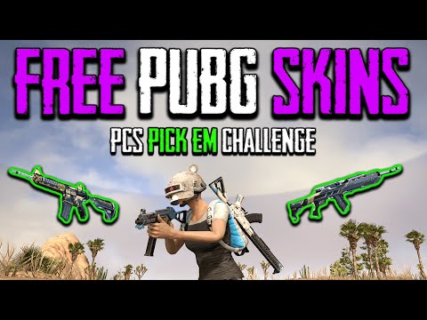 Video PUBG PCS PICK'EM CHALLENGE | HOW TO GET FREE SKINS - youtube