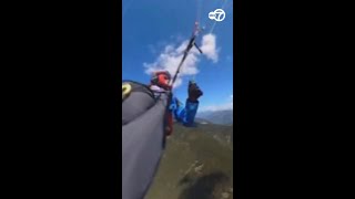 Paraglider survives terrifying midair collision with plane