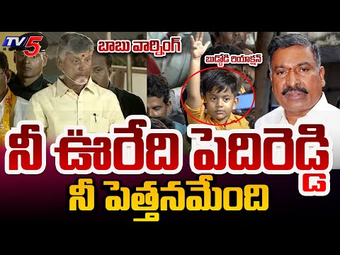 నీ ఊరేది పెదిరెడ్డి...| Chandrababu WARNING to Pedhireddy RamachandraReddy | Satyavedu | TV5 News - TV5NEWS