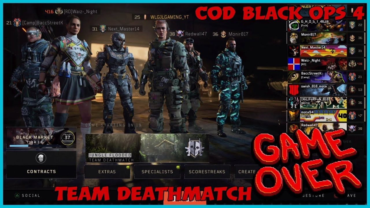 COD Black Ops 4 Team Deathmatch Gameplay 1/2/23 YouTube