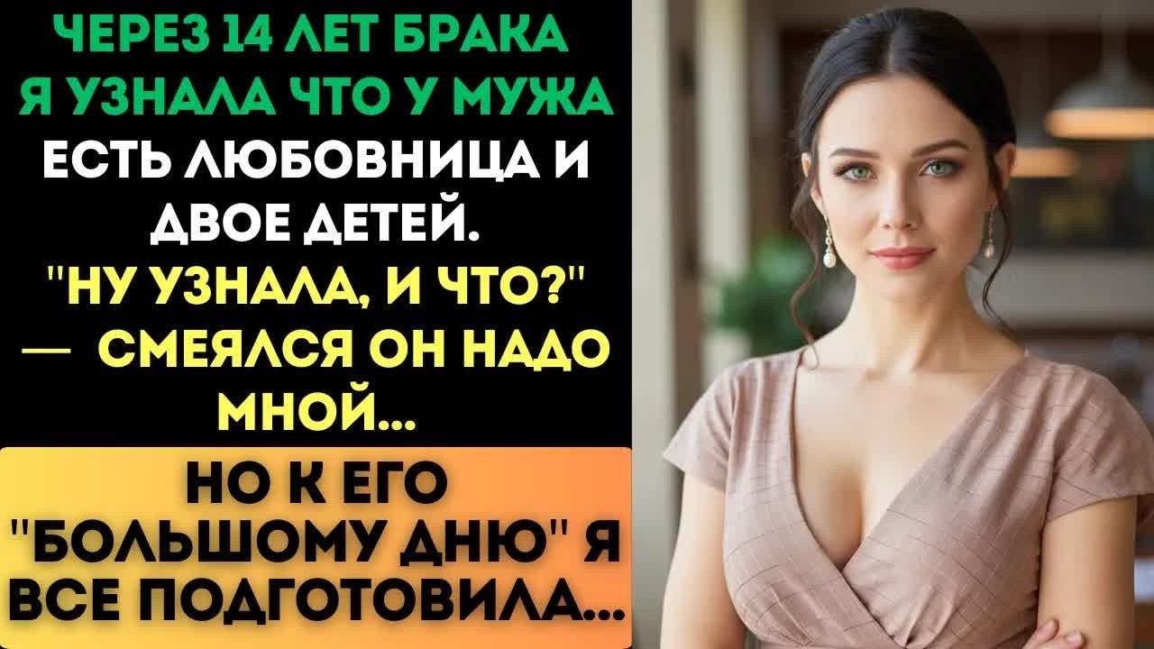 У мужа 14 лет была вторая семья. Он смеялся. Но к его «большому дню» я всё подготовила...
