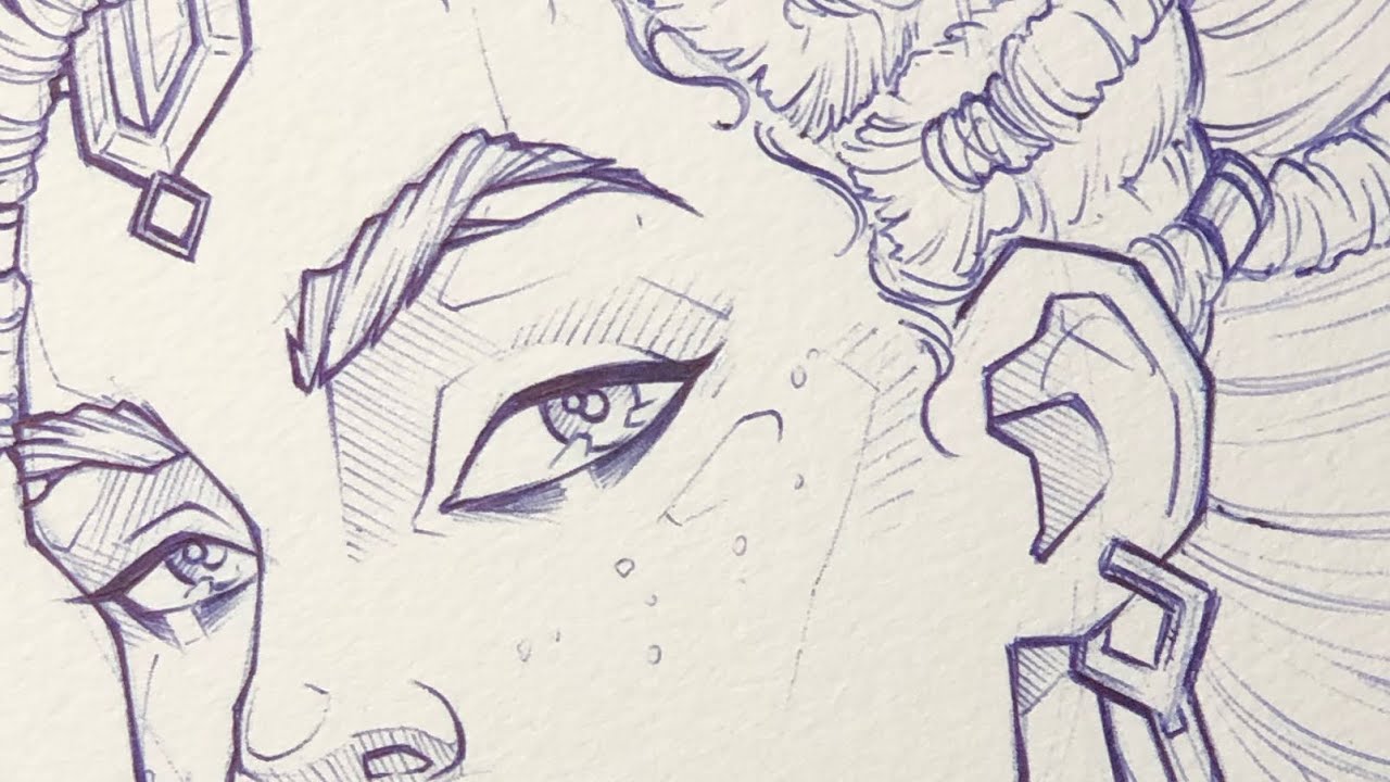 Mel | Arcane biro drawing