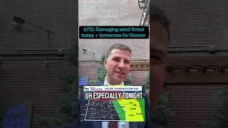6/12: Damaging wind threat today + tomorrow for Denver #colorado #denver #weather #meteorologist