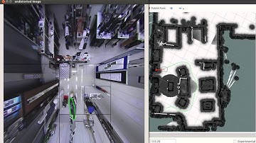 Human Aware Navigation using External Omnidirectional Cameras Experiment 3 (Realistic Scenario)