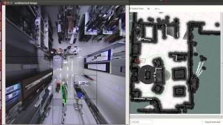 Human Aware Navigation using External Omnidirectional Cameras Experiment 3 (Realistic Scenario)