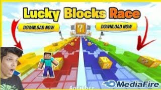 Download lucky block race map for Minecraft 1.19 and all version of Minecraf with English Subtitles