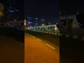 Dubai Marina Metro train Night View #dubai #dubai #traveldestinations #travel #dubailuxuryliving