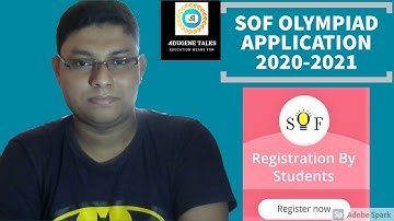 How to register online for SOF? |ONLINE APPLICATION SOF Olympiads 2020-21 | Online Registration