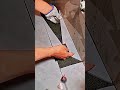 Cutting and laying techniques for floor drain tiles