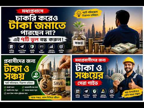 মধ্যপ্রাচ্যে চাকরি করে টাকা জমাতে পারছেন না এই ৭টি ভুল বন্ধ করুন!