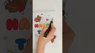 coloring with rainbow colors🌈#markers #painting #rainbow