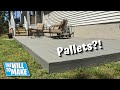 How to Build a Cheap DIY Platform Deck From Pallets and Fence Pickets | Woodworking |