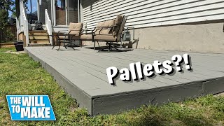 BudgetFriendly DIY Platform Deck: Building with Pallets and Fence Pickets