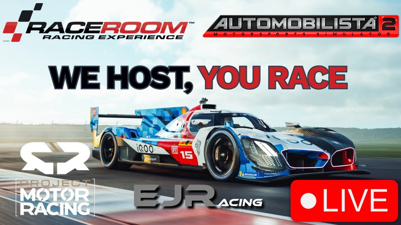 🔴LIVE - RaceRoom / Automobilista 2 / Project Motor Racing - Open Lobbies