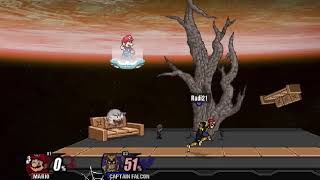 SSF2 Falcon v Mario