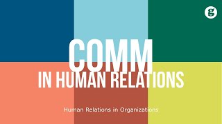 Communication in Human Relations