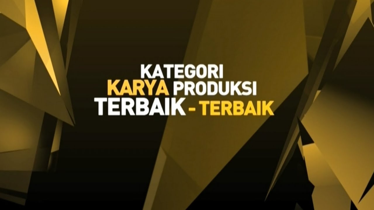 Kategory karya terbaik produksi terbaik [AMI Awards 2016] [28 September 2016]