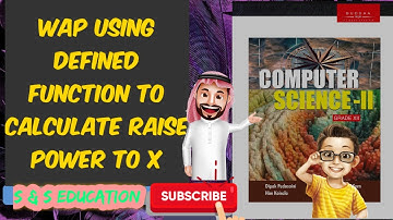 WAP using user defined function to calculate y raise power to x. Class 12 C programming