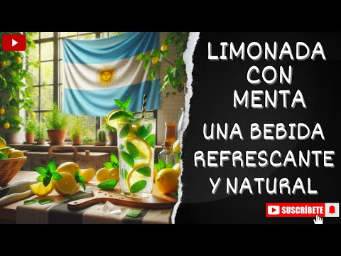 Receta refrescante de Limonada con menta 🍋🍃