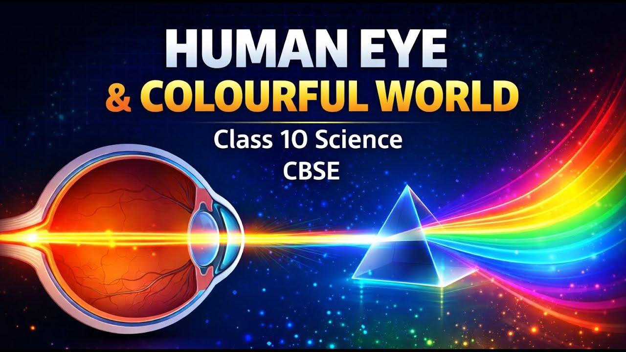 The Human Eye and The Colorful World l Lecture 2 | Class 10 |  Science | CBSE | Free Education