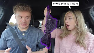 My girlfriend finds ANOTHER GIRLS BRA in our car PRANK *I DIDN’T EXPECT HER TO DO THIS*