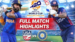 INDIA VS USA FULL MATCH HIGHLIGHTS T20 WORLD CUP 2026 