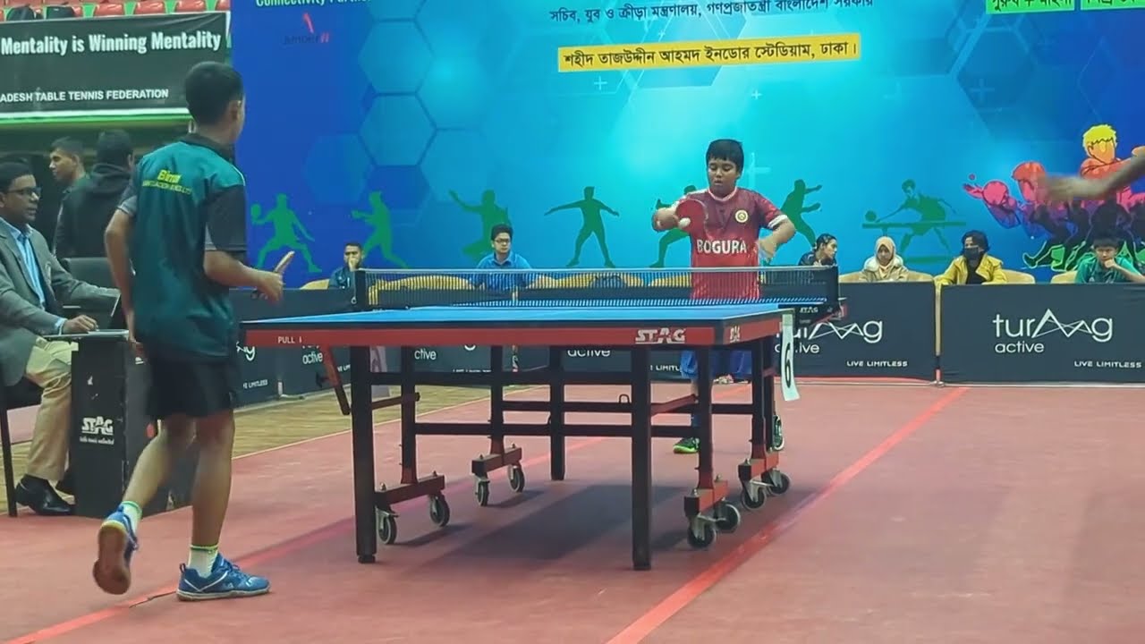 My son (Mashnoon)  First time in 40 th National Table tennis Tournament,  Bangladesh. 