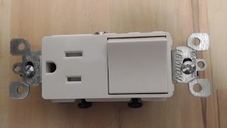 Converting a Light Switch to a Switch / Outlet Combo DIY LVT1739 T5625 Decora Levition