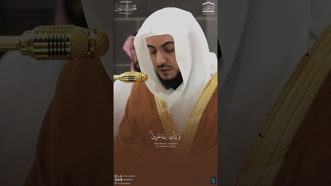 مقتطف من تلاوة الشيخ #الوليد_الشمسان من فجر 11 رجب 1446هـ