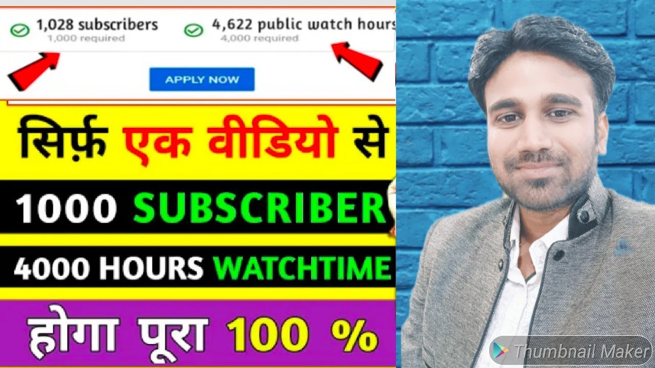 How To Increase 1K Subscribers And 4K Watchtime On YouTube Channel| How To Monetize YouTube Channel