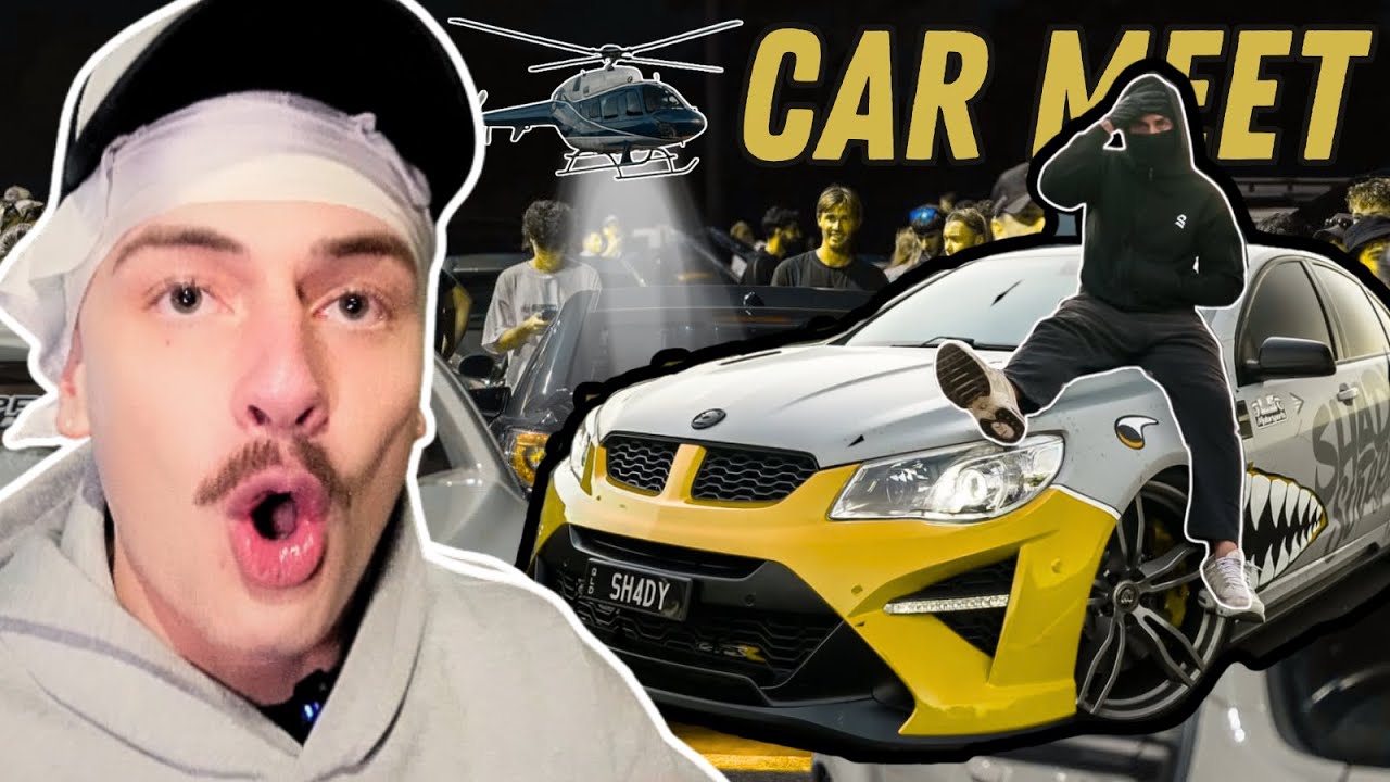 POLICE SHUT DOWN our INSANE CAR MEET (POLICE HELICOPTER)