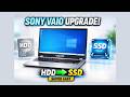Sony VAIO HDD to SSD Upgrade | Make Your Old Laptop 10X Faster (Step-by-Step Guide)
