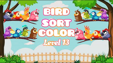 Bird Sort Color Level 13┃Complete Level┃Sorting Games