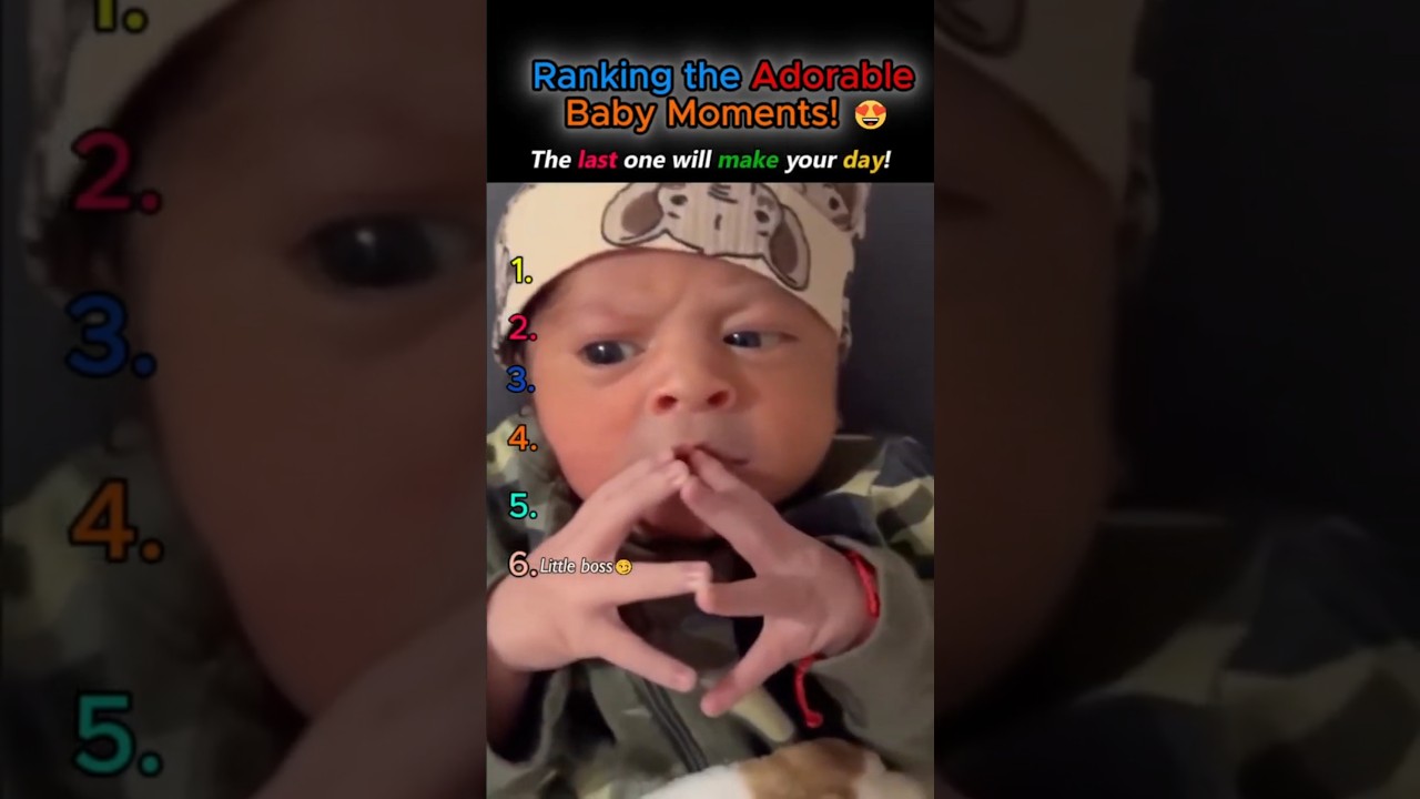 Ranking  adorable baby moments!.. you won't believe #1