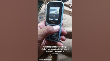 ‎Itel 2165 (it2165) Imei Change Code/ How to patch it2165 Imei | itel IMEI change with Akram