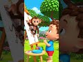 Animals Jump Out of the Canvas #animalnames #toddlervideos #funlearning