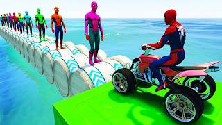 الرجل العنكبوت انقاذ باتمان Spider-Man Rescue batman vs iron man vs venom funny Game GTA 5 superhero