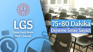 LGS Sözel + Sayısal Sınav Sayacı - Sınav Saatleri Simülasyonlu