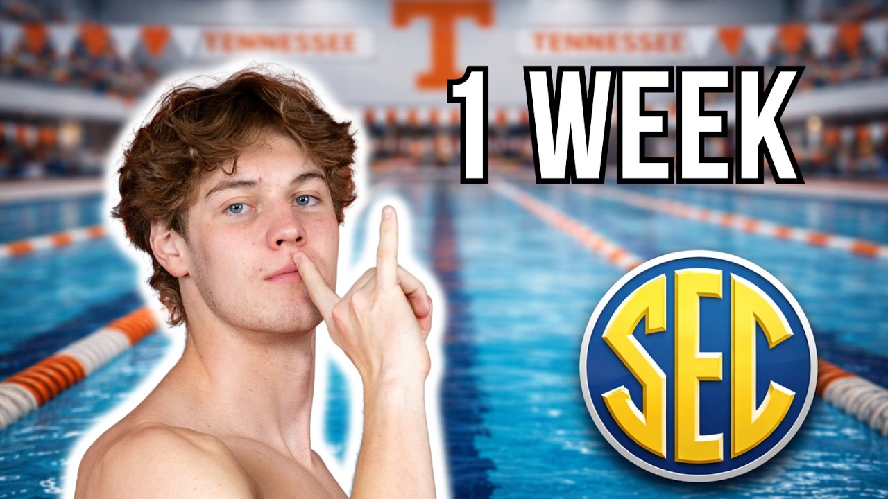 1 Week Out From SEC Championships | D1 Swimmer Taper Day