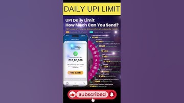 UPI Daily Limit 2025 🔥 | New ₹10 Lakh UPI Transaction Limit Explained | NPCI Update |