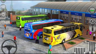 lái xe buýt đường đồi núi/ Euro Bus Simulator /p1/game wfk screenshot 3