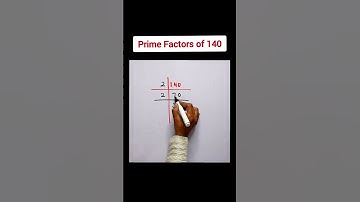 Prime factorisation || prime factors of 140 #shorts  #primfactorisatio #maths
