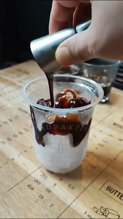 Brown sugar Iced coffee ☕/ Es kopi gula aren #icedcoffee #fyp